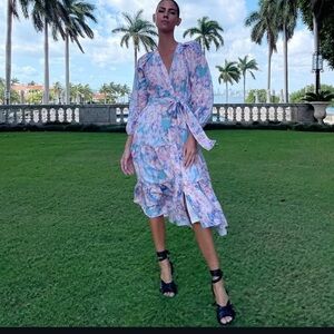 Kobi Halperin Jemma Floral Pastel Midi Dress